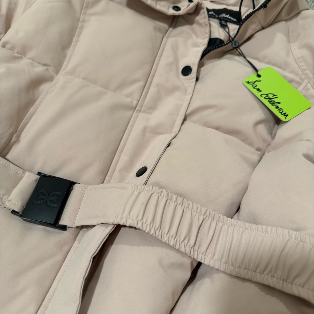 Sam Edelman Light Beige Puffer Jacket